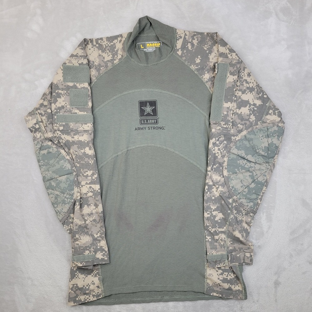 Massif Army Combat Shirt Mens Large ACU Camo UCP US Army Strong Tactical Padded